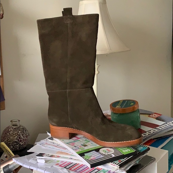 VIA SPIGA olive boots brand new sz 5. - Picture 1 of 4